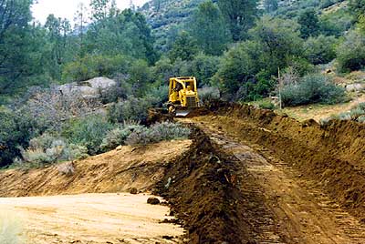 Building a new road to our cabin site